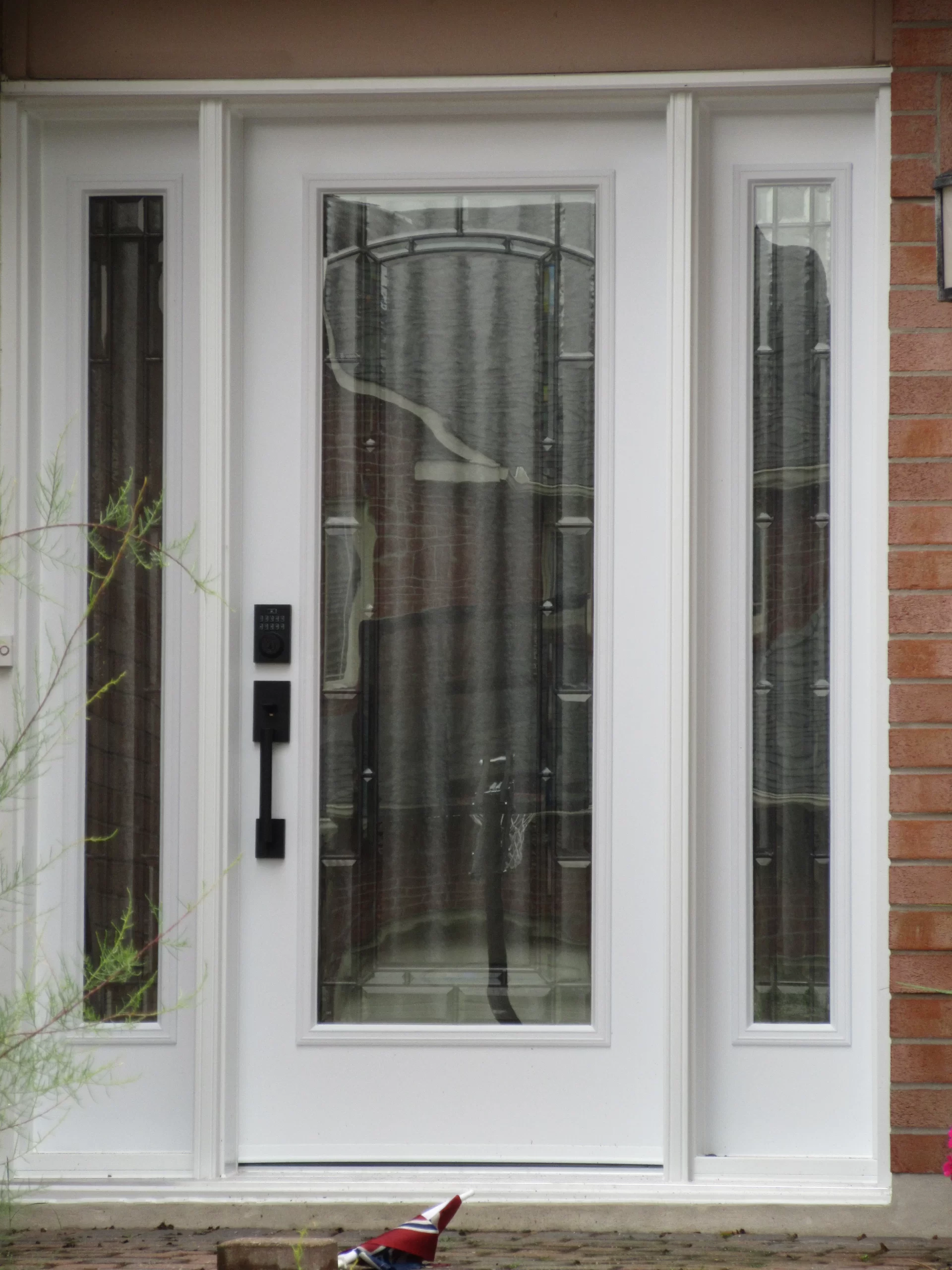 Decorative Glass Entry Door