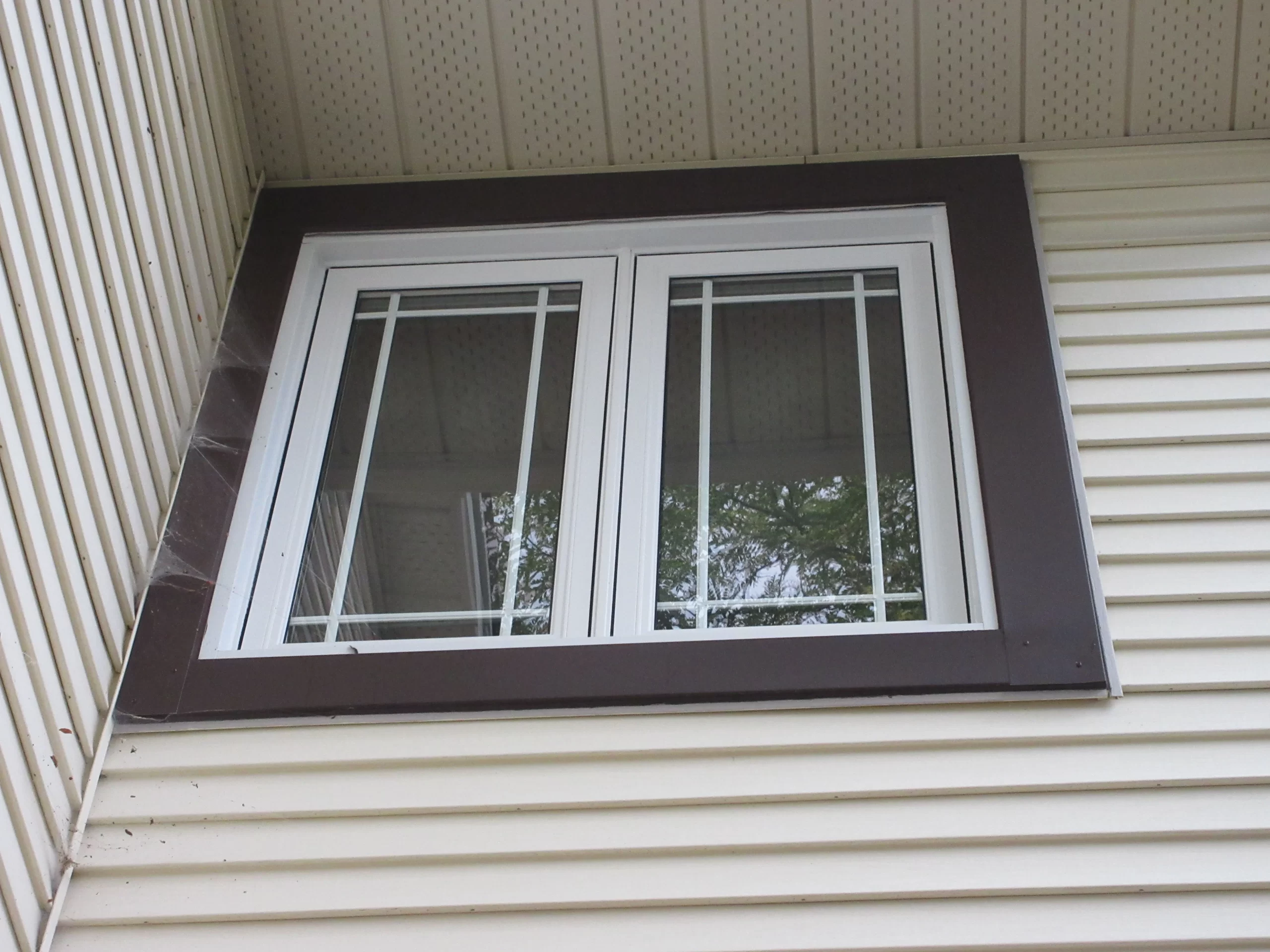 Dark Trim Frame Casement window Ottawa