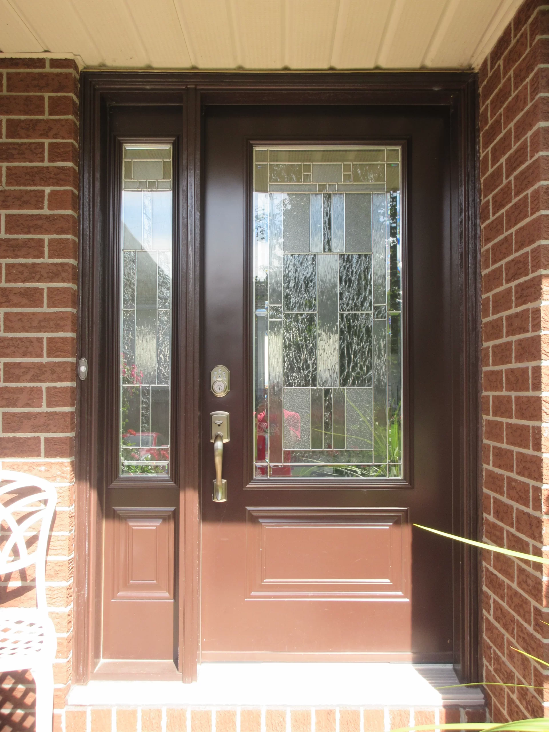 Brown Steel Entry Door