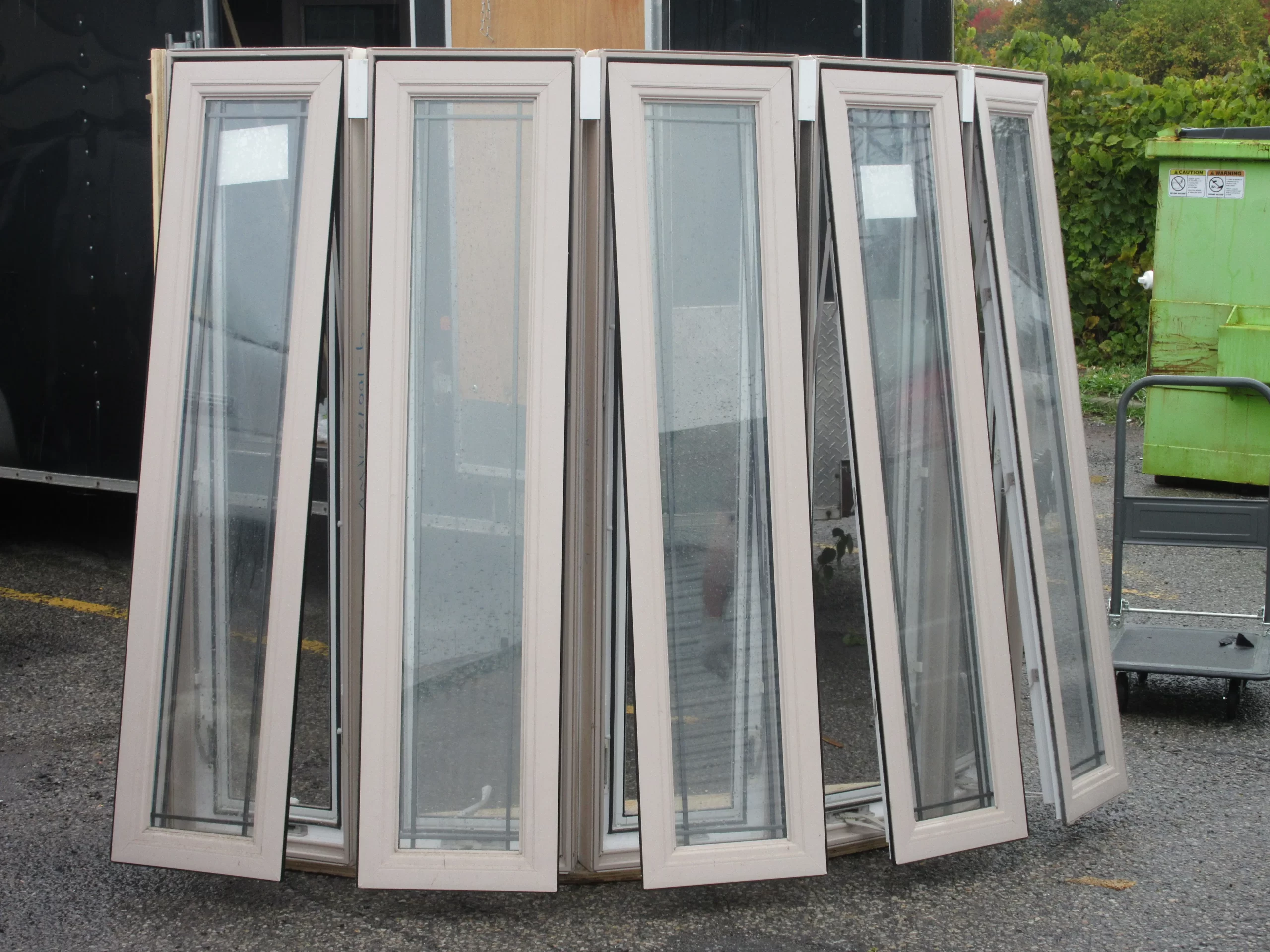 Custom bay window with casement panels