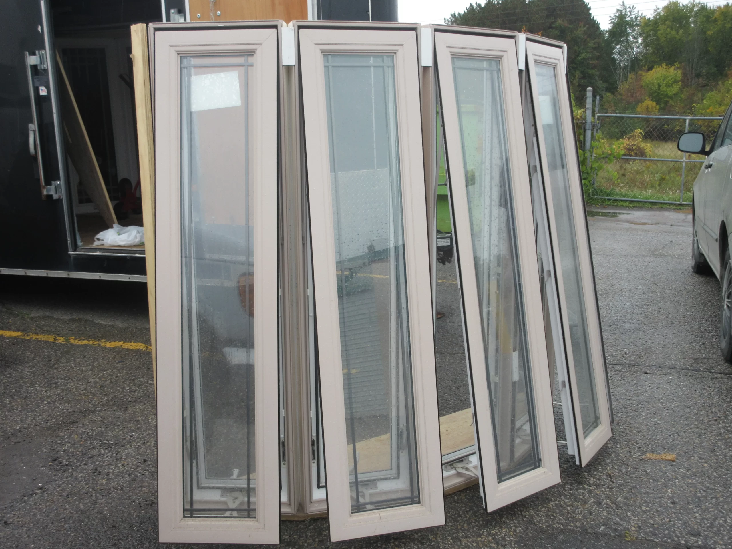 White bay window before installation in ottawa