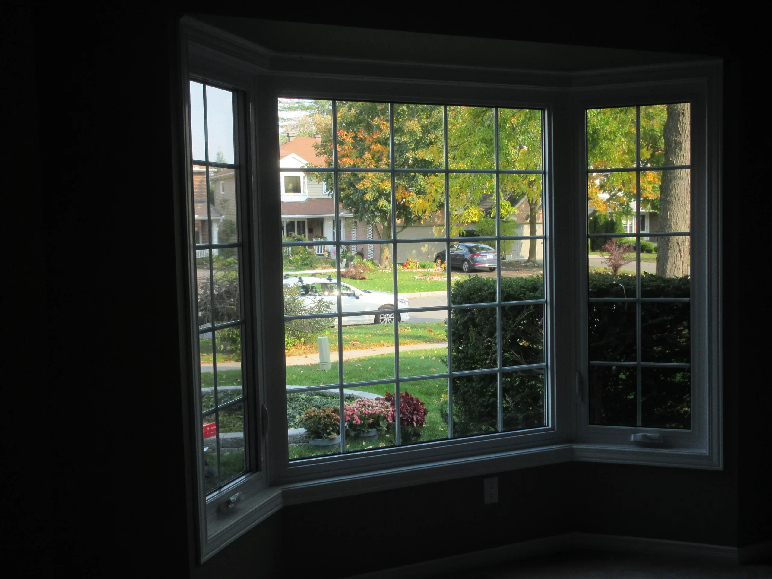 Residential bay window installation
