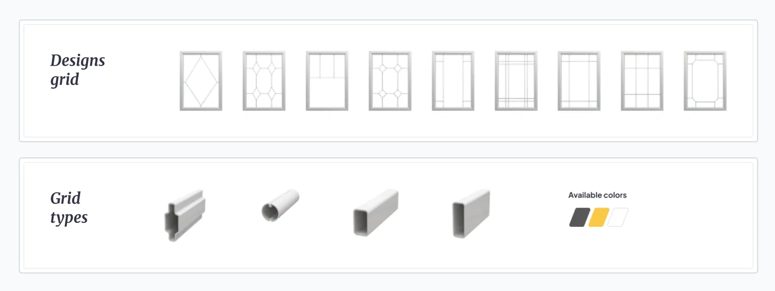 Grille pattern designs