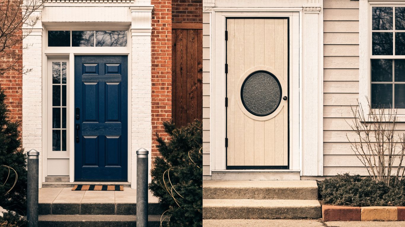 Steel and fibreglass doors on Ottawa homes